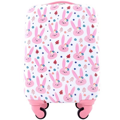 Kids' 5-Piece Pink Bunny Hard Shell Spinner Luggage Set
