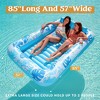 Sloosh 85" Inflatable Tanning Pool Suntan Lounge Lounger Float for Adults Extra Large Suntan Tub Pool Floats Sun Tan Tub -Blue - 2 of 4