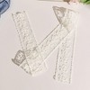 Anna-Kaci Women's Sheer Floral Lace Belt with Long Tie Ribbon Accent 53in - White - 2 of 4