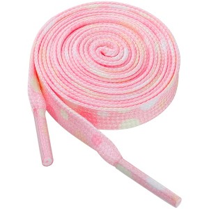 INSPIRE CHIC Flat Colorful Polka Dot Shoelaces for Sneakers 1 Pair - 1 of 4