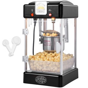 VEVOR Popcorn Maker, 300W Popcorn Popper Machine, 2.5 Oz Kettle Makes 4 QT per Batch, Tabletop Popcorn Maker with PP Door, Includes 2 Scoops, Black - 1 of 4