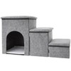 The Lakeside Collection Foldable Pet Stairs With Storage Boxes and Cozy Pet Nook Portable - 2 of 4