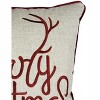 Tramull Reindeer Velvet Pillow 20x20 with Insert, Holiday Accent Pillow, Festive Christmas Decor for Couch Bed - 4 of 4