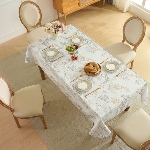 Printed Waterproof Fabric Tablecloths, Easy Care Dining Table Covers by Sweet Home Collection® - 1 of 4