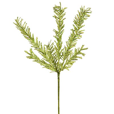 Vickerman 21" Green Sparkling Rosemary Artificial Christmas Spray