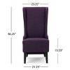 GDFStudio Sheldon Contemporary Fabric Upholstered High Back Dining Chair - 3 of 4