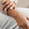Pure Collection by Ross-Simons 0.20 Carat Lab-Grown Emerald Curb-Link Bracelet in 18kt Gold Vermeil - 2 of 3