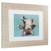 Trademark Fine Art Pat Saunders-White Little Napper Matted Framed Art - 3 of 4