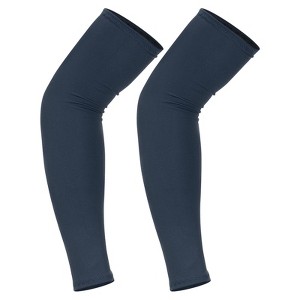 Unique Bargains Nylon Breathable Sun Protection Compression Arm Sleeves 1 Pair - 1 of 4