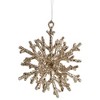 Northlight 7" Gold Glitter Snowflake Christmas Ornament - 2 of 3