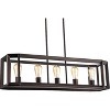 Chloe Lighting Ironclad Industrial-Style 5 Light Rubbed Bronze Ceiling Pendant 34" Wide - 3 of 3