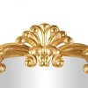 Olivia & May 48"x28" Metal Tall Ornate Arched Baroque Floor Mirror Gold: Vintage Style, Keyhole Mount, Wood Frame - 4 of 4