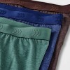 Men's All Day Active 3pk Boxer Briefs - All In Motion™ Black/Olive  Green/Blue S