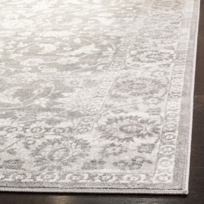 Brentwood 3' Square Gray Synthetic Hand-Knotted Area Rug