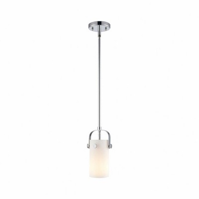 Pilaster II Cylinder - 1 Light Pendant In Contemporary Style-9.5 Inches Tall and 5 Inches Wide