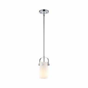 Pilaster II Cylinder - 1 Light Pendant In Contemporary Style-9.5 Inches Tall and 5 Inches Wide - 1 of 1