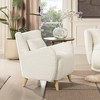 Lune 30" Curved Arm Accent Chair with Lumbar Pillow - 2 of 4