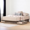 Full/Queen Step One Platform Bed Weathered Oak - South Shore - 2 of 4