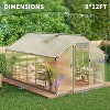 GustoWave 8x12 ft Outdoor Polycarbonate Greenhouse for Garden, Backyard, Patio, or Lawn - 2 of 4