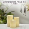 Hasting Home Set of 3 Flameless LED Pillar Candles with Remote - 3 of 4