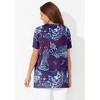 Catherines Women's Plus Size Easy Fit Short Sleeve V-Neck Tunic - 3 of 4