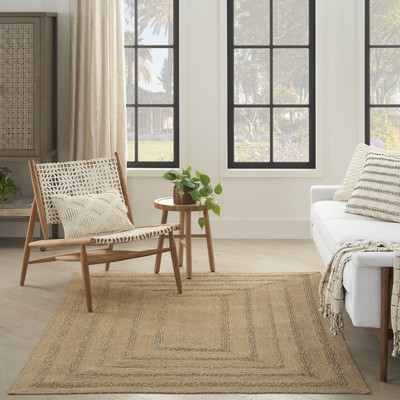 Natural Seagrass Handwoven Rectangular 5' x 7' Indoor/Outdoor Rug