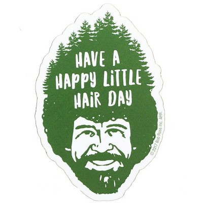 NMR Distribution Bob Ross 3" Funky Chunky Magnet: "Happy Little Hair Day"