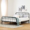 Queen Gravity Metal Platform Bed Black - South Shore - 2 of 4