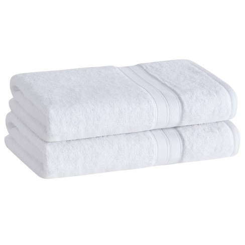 2pk Cotton Rayon from Bamboo Bath Towel Set White - Cannon