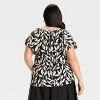 Women's Flutter Short Sleeve Top - Ava & Viv™ - 2 of 3