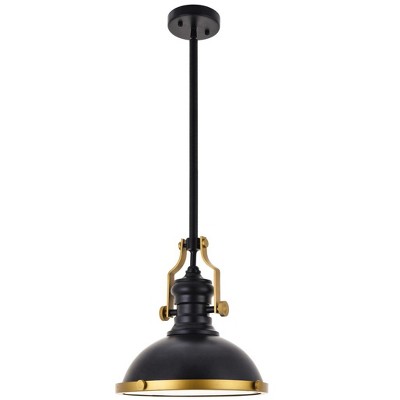 Elegant Lighting Eamon 1 Light matte black Pendant