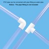 Unique Bargains PVC Fish Tank Water Plumb Craft Cable Sleeve Rigid Pipe 12" - 4 of 4