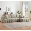 108.3" Chenille Tufted L-Shaped Modular Sectional Sofa with Right Arm Chaise Lounge, No Assembly Required - 3 of 4