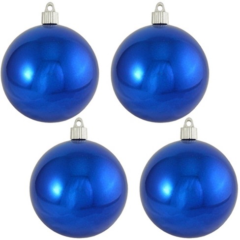 Christmas By Krebs 4 3/4 (120mm) Ornament [4 Pieces] Commercial Grade  Indoor & Outdoor Shatterproof Plastic, Water Resistant Ball Shape Ornament  Decorations : Target