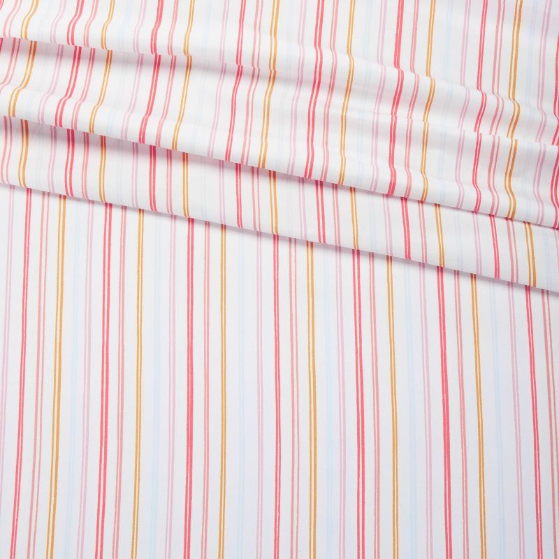 Rainbow Microfiber Striped Kids' Sheet Set - Pillowfort™, 4 of 8