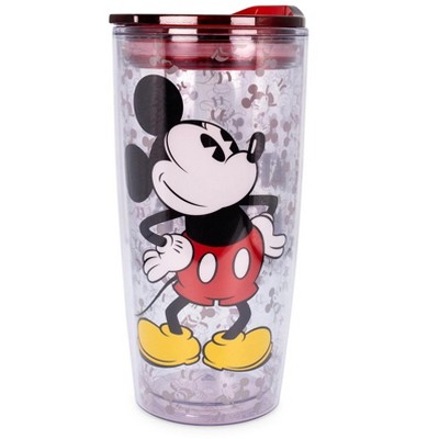 Silver Buffalo Disney Mickey Mouse "Since 1928" Double-Walled Travel Tumbler | Holds 20 Ounces