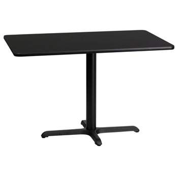 Flash Furniture 24'' x 42'' Rectangular Laminate Table Top with 23.5'' x 29.5'' Table Height Base