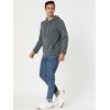 Lars Amadeus Men's Pullover Solid Long Sleeves Hooded Sweatshirts with Pocket - 4 of 4