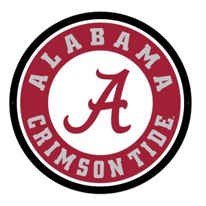 Evergreen Ultra-Thin Edgelight LED Wall Decor, Round, University of Alabama- 23 x 23 Inches Made In USA - 1 of 4