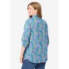 Woman Within Women's Plus Size Pintucked Button Down Gauze Shirt - 3 of 4