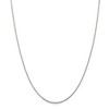 Black Bow Jewelry 1.25mm, 14k White Gold, Solid Parisian Wheat Chain Necklace - 3 of 4