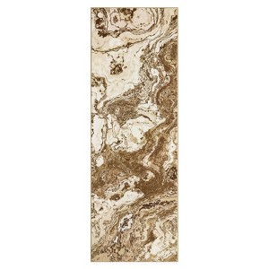 COZONY Washable Abstract Rug, Modern Marble Print Low Pile Carpet for Living Room and Office - 1 of 4