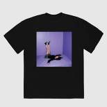 Women's Olivia Rodrigo Album Cover Short Sleeve Graphic T-Shirt - Black