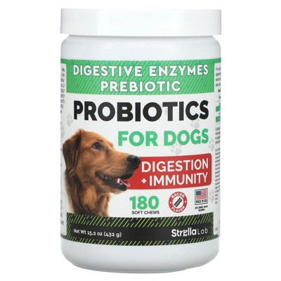StrellaLab Probiotics, For Dogs, Bacon, 180 Soft Chews, 15.2 oz (432 g)