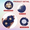 Unique Bargains Rhinestone Pearl Chiffon Flower for DIY Craft Wedding Party 10 Pcs - 3 of 4