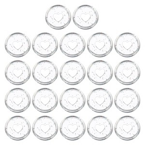 Unique Bargains Plastic DIY Notebook Planner Heart Binding Discs 22 Pcs - 1 of 4