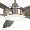 52" Minka Aire Modern Indoor Ceiling Fan with LED Light Remote Control Brushed Nickel Glass Shade for Living Room Kitchen Bedroom - 3 of 4
