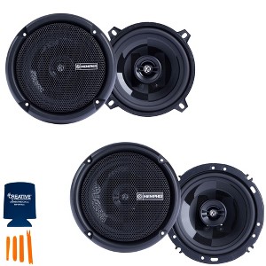Memphis Audio 1 Pair of PRX5 5.25" Coaxial Speakers and 1 Pair of PRX602 6.5" Coaxial Power Reference Series Speakers - 1 of 4