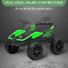 24V Ride-on Toys for Big Kids, Electric Four Wheeler with Parent Remote, Bluetooth Music, Horn, 4 Shock Absorbers, Dual 12v Batteries, Green - 3 of 4