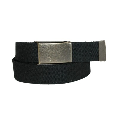 Ctm Men's Big & Tall Belt With Flip Top Brass Buckle (pack Of 3) : Target